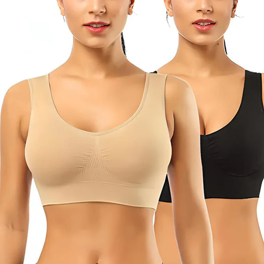 Pack Of 2 Imported Soft Cotton Non Paded Hot Bra Brief