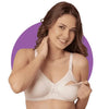 Maternity Bra 100% Cotton/ Stage Wireless Nursing Bra Front Opening Buckle Full Cup Breast Feeding Bra - Lush Pesh